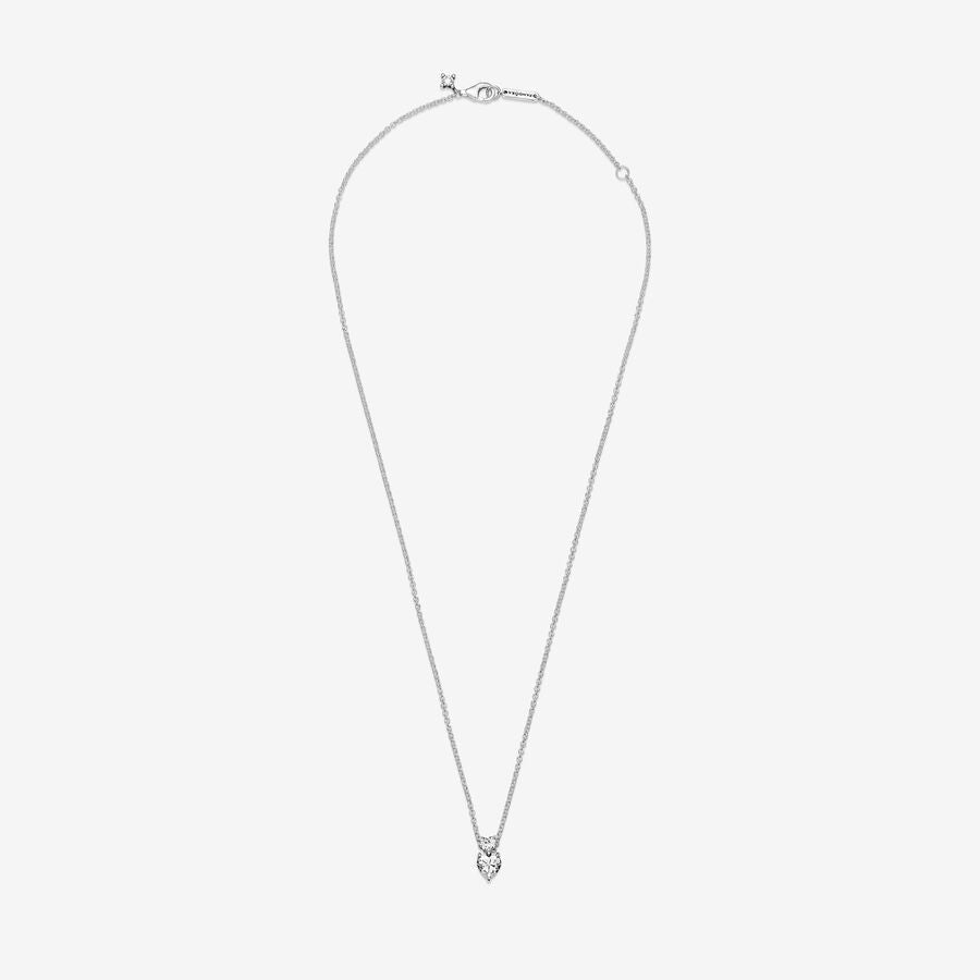 Colar Pandora Double Heart Pendant Sparkling