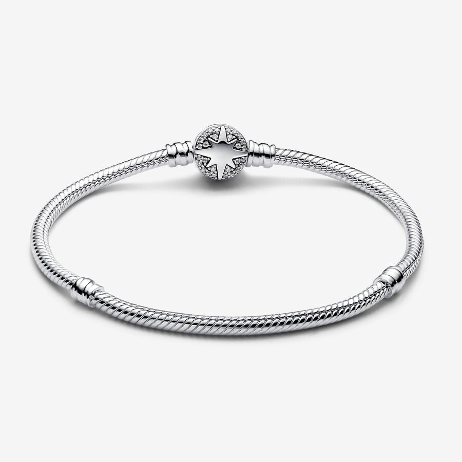 Pulseira Malha Snake Fecho Estrela do Norte