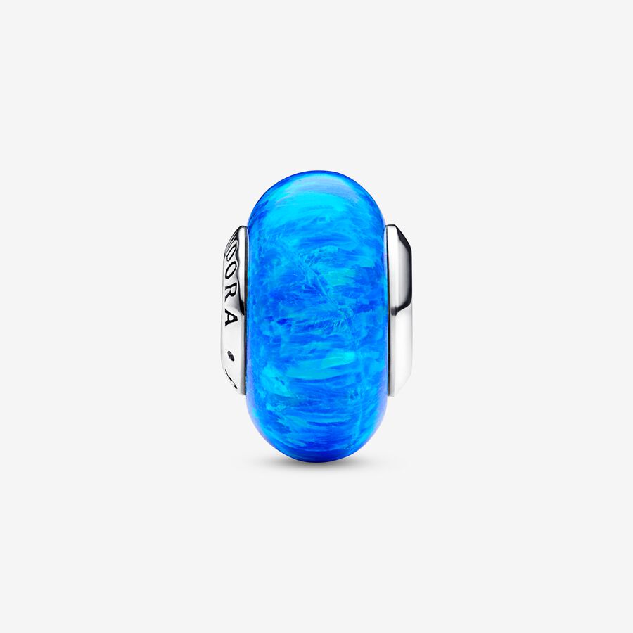 Conta Murano Opalescente Oceano Azul