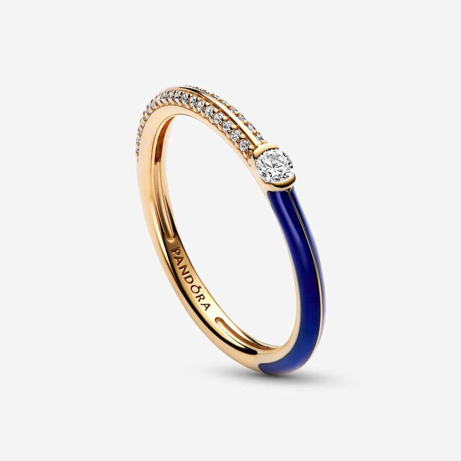 Anel Pavé Azul Pandora ME