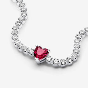 Pulseira de malha Coração Brilhante