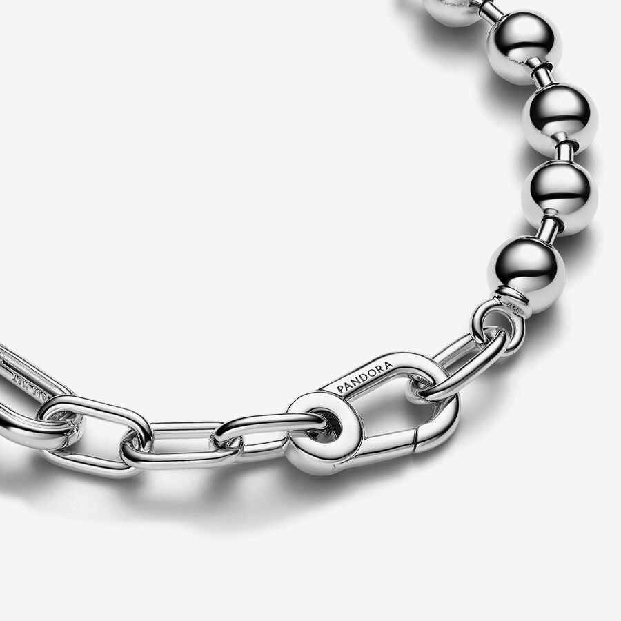 Pulseira Corrente de Elos e Esferas Metálicas Pandora ME