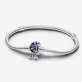 Pulseira malha snake Fecho Lua Pandora Moments