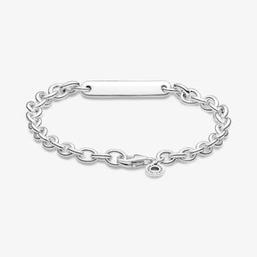 Pulseira de Elos com Barra Gravável