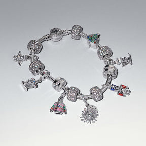 Pulseira Malha Snake Fecho Estrela do Norte